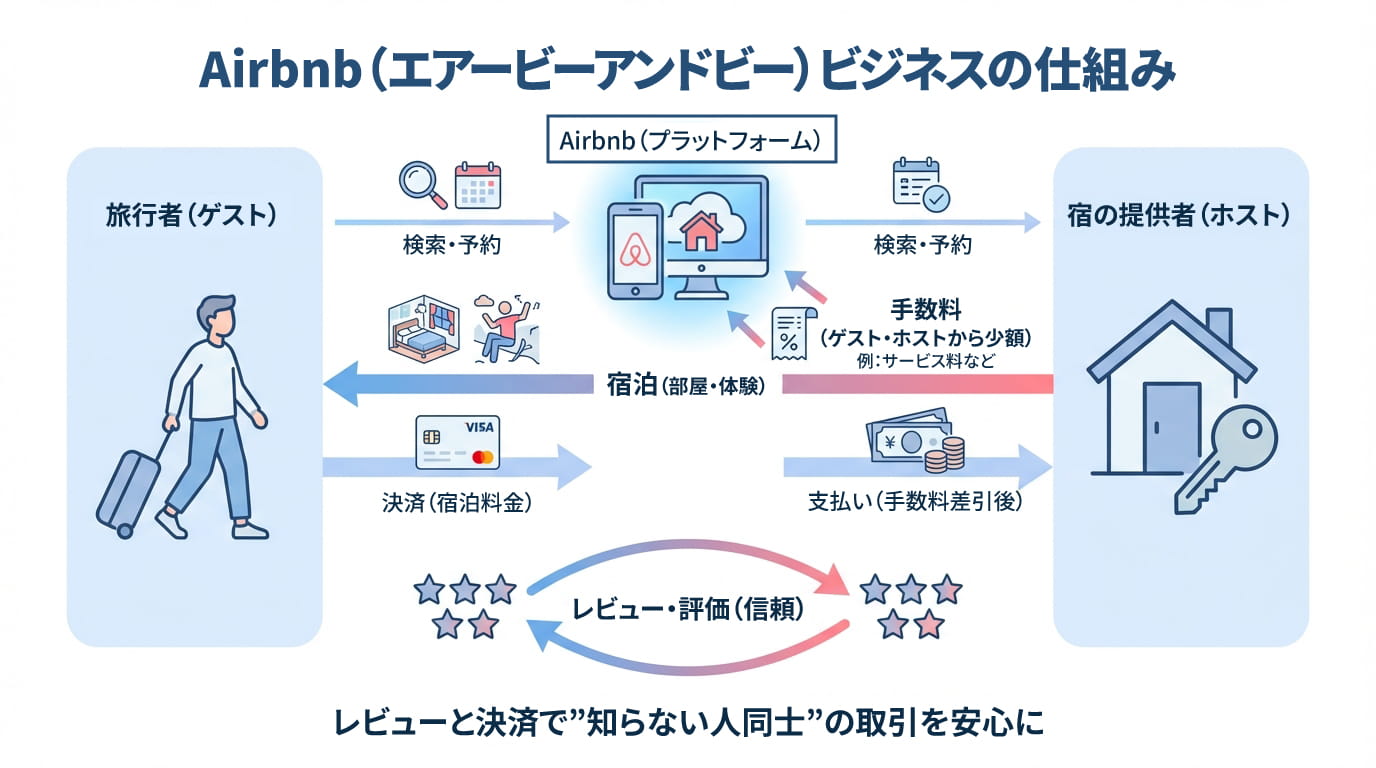 Airbnbのビジネスモデル
